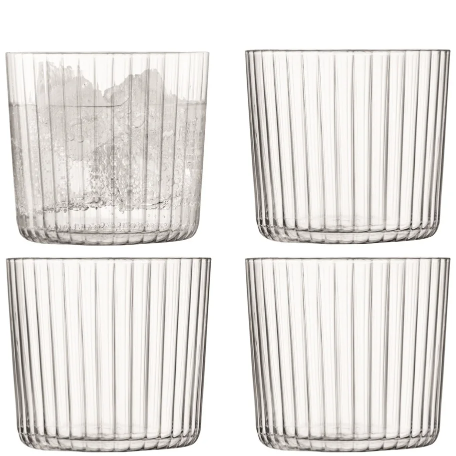 4er Set Gio Line Trinkbecher 310ml transparent