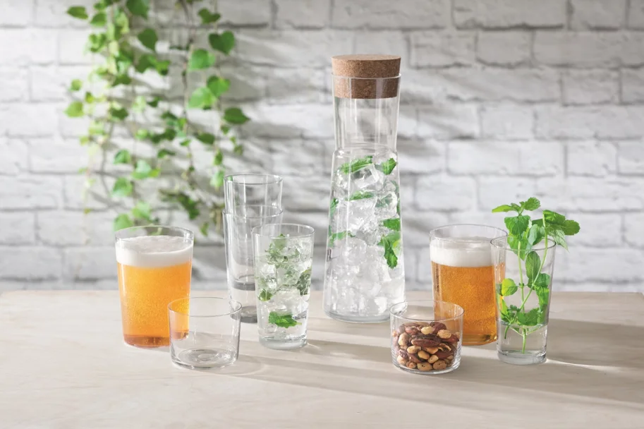 4er Set Gio Trinkbecher gross 560ml transparent