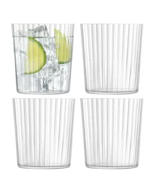 4er Set Gio Line Trinkbecher mittel 390ml transparent