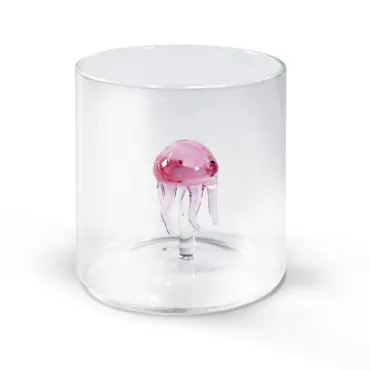 Glas aus Borosilikat 250ml Medusa Qualle