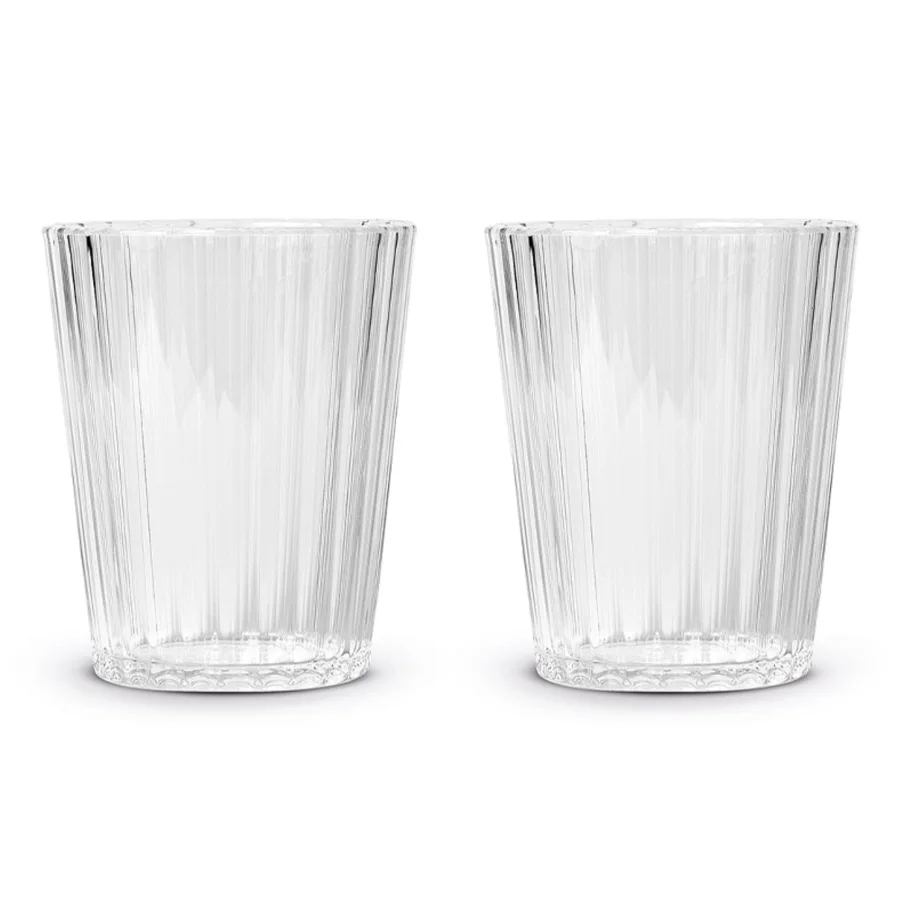 2er Set Gläser aus Acryl 350ml, transparent
