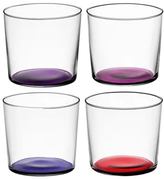 4er Set Coro Trinkbecher 310ml berry assortiert