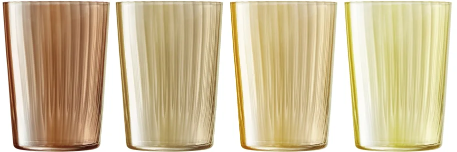 4er Set Gems Longdrinkglas 560ml bernstein assort.