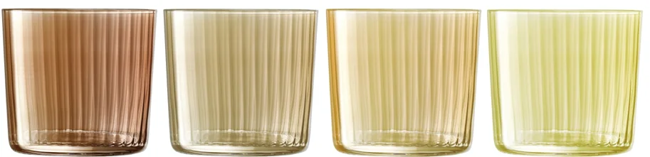 4er Set Gems Trinkbecher 310ml bernstein assort.