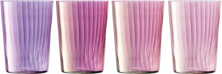 4er Set Gems Longdrinkglas 560ml granat assort.