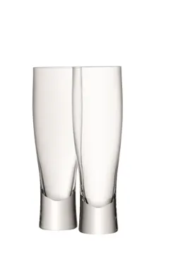 2er Set Bar Bierglas 550ml transparent