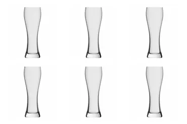 6er Set Schwarzwald Weizen-Bierglas 50cl 24.4cm