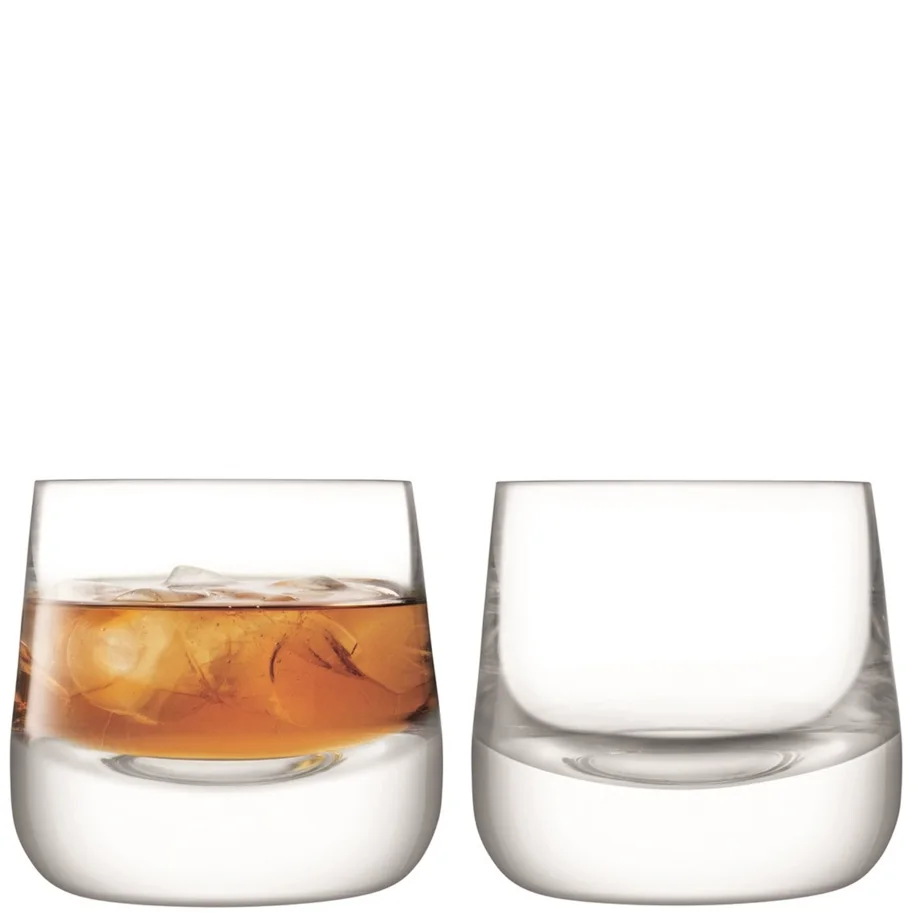 2er Set Whiskeyglas 220ml transparent