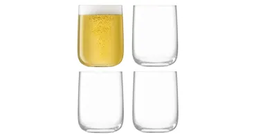 4er Set Borough Trinkbecher 625ml transparent