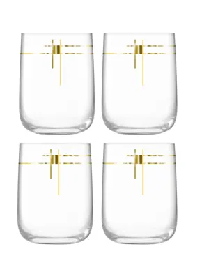 4er Set Century Trinkglas 625ml gold