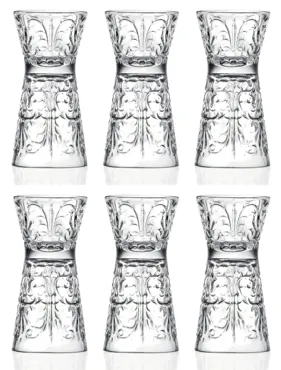 6er Set Tattoo Clessidra Ø5 H10.2 cm, 6+3 cl