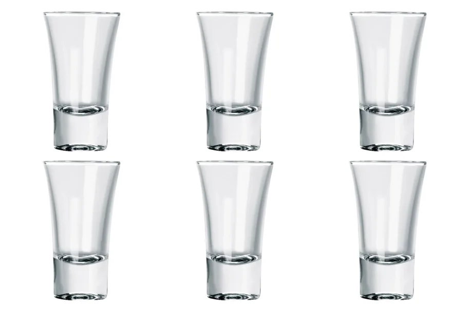 6er Set Cresta Senior Shot- und Schnapsglas 6cl 8.8cm