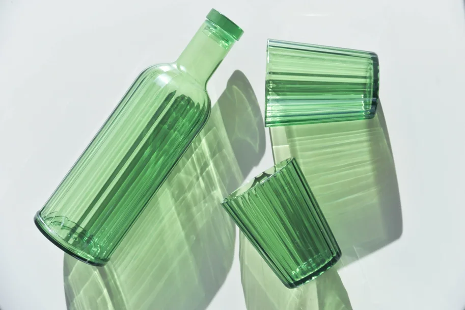 Flasche aus Acryl 1lt., grün
