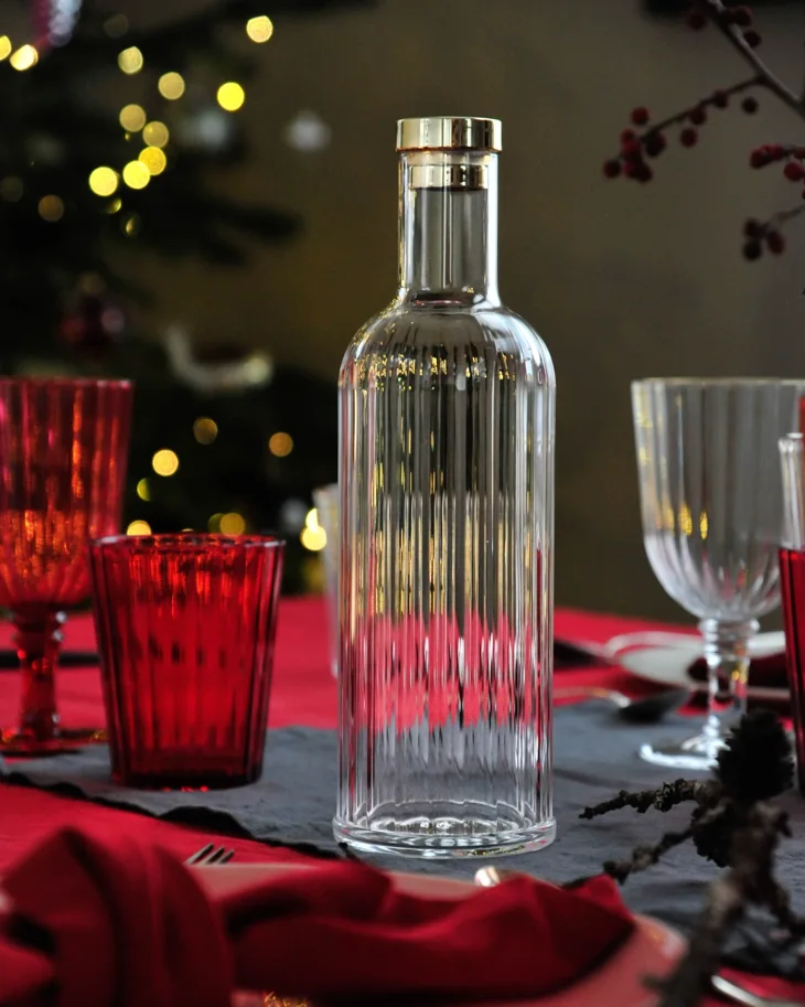 Flasche aus Acryl 1lt., gold