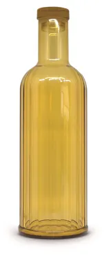 Flasche aus Acryl 1lt., bernstein