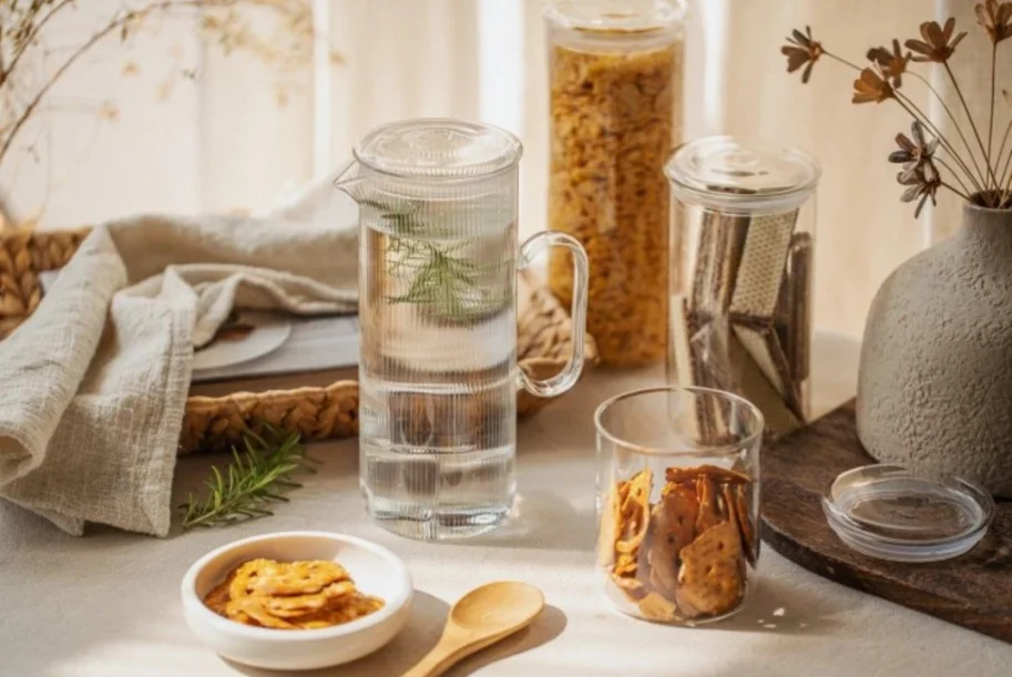 Karaffe aus Borosilikatglas, 1.2l transparent