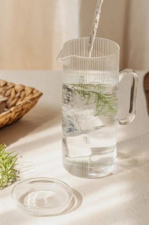 Karaffe aus Borosilikatglas, 1.2l transparent