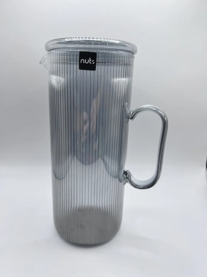 Karaffe aus Borosilikatglas, 1.2l grau