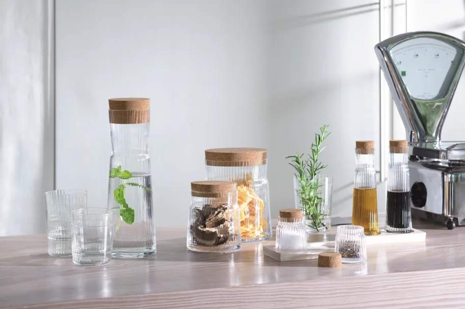 Gio Line Karaffe Korkstopfen 1.35l transparent