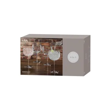 6er Set Borough Weinglas Balloon Promoset 680ml transparent