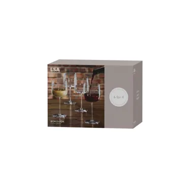 6er Set Borough Weinglas Promoset 450ml transparent