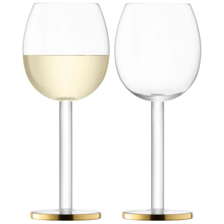 2er Set Luca Weinglas 300ml gold