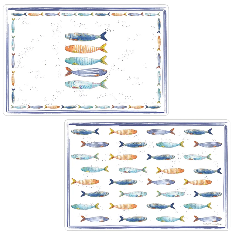 Bord de Mer Tischset doppelseitig 45x30cm
