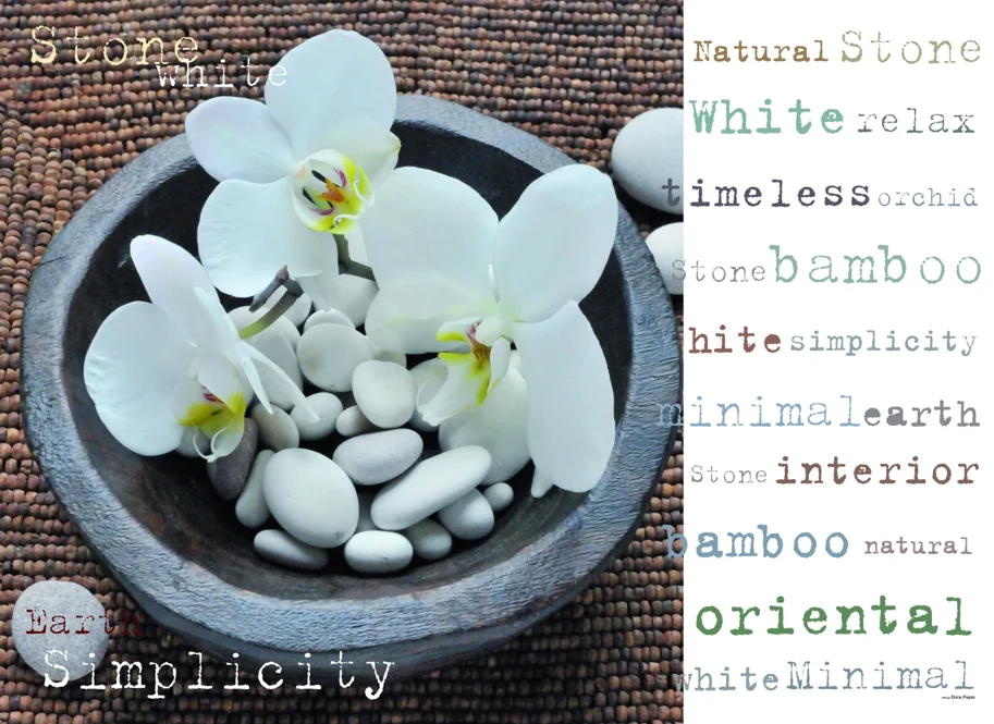 Orchid und Stones Tischset 45x30cm