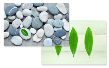 Leaves/Stones Tischset doppelseitig 45x30cm