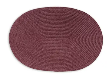 Tischset oval, weinrot