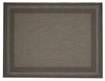 Tischset Rahmen, eckig, anthrazit, gold, 32x42cm