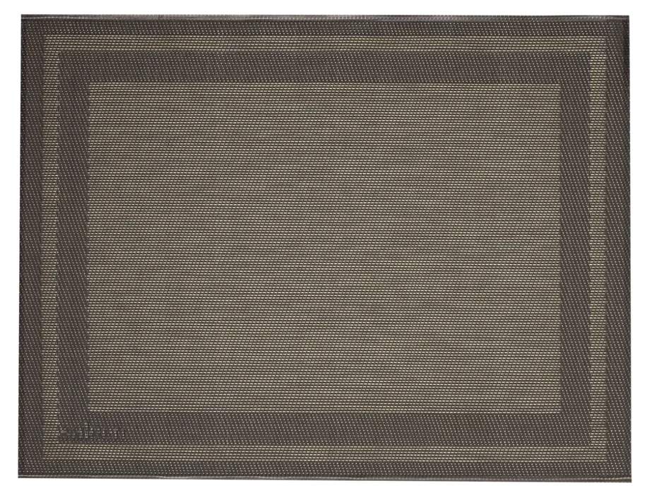 Tischset Rahmen, eckig, anthrazit, gold, 32x42cm