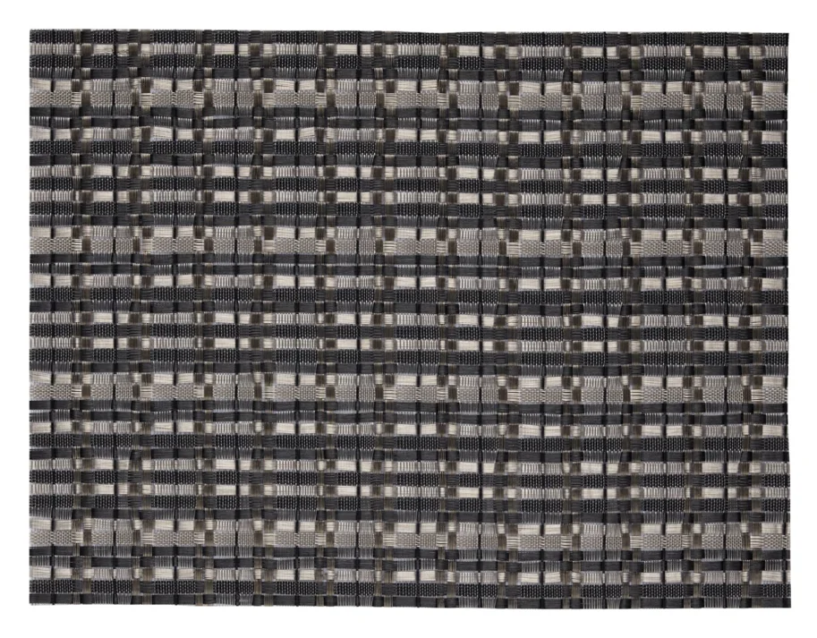 Tischset Edel, eckig, anthrazit, silber, 32x42cm