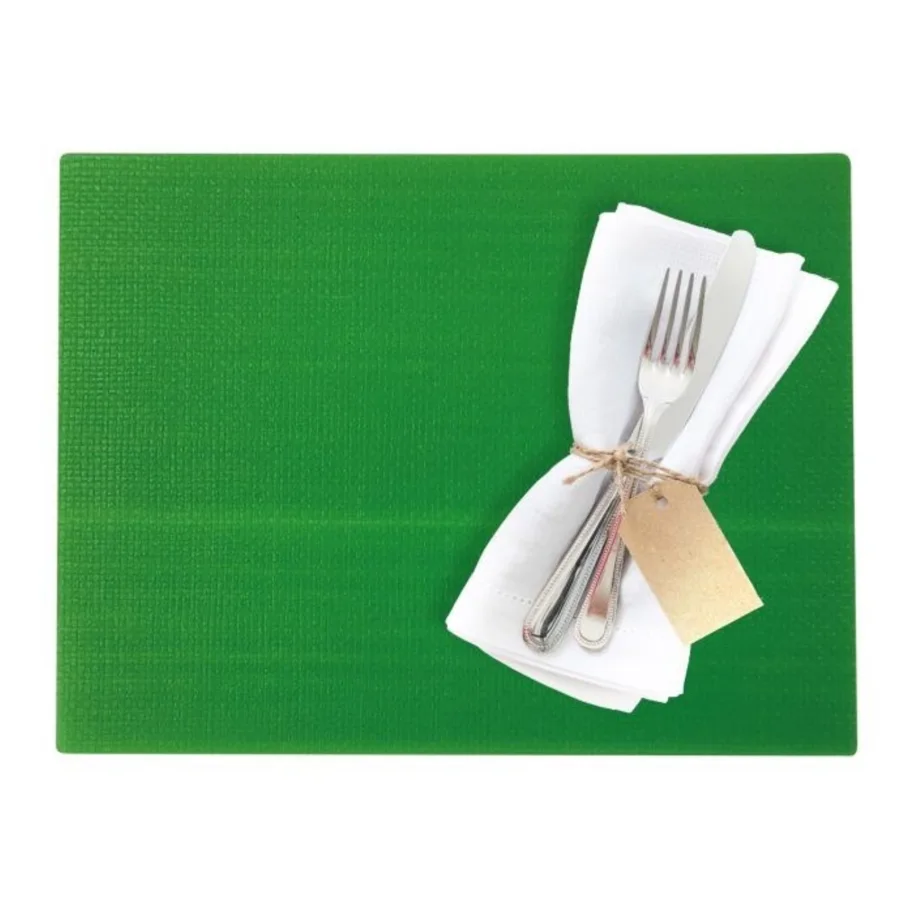 PP-Tischset Coolorista, eckig, apfelgrün, 45x32.5cm