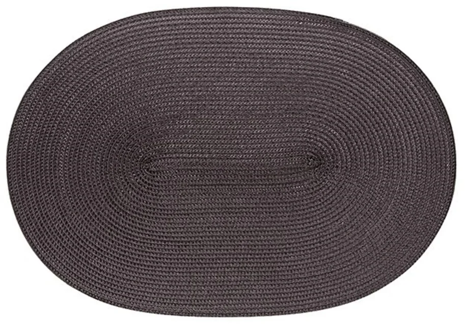 Tischset oval anthrazit 45x31cm