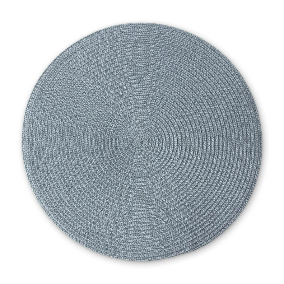 Tischset rund, graublau, D:38cm