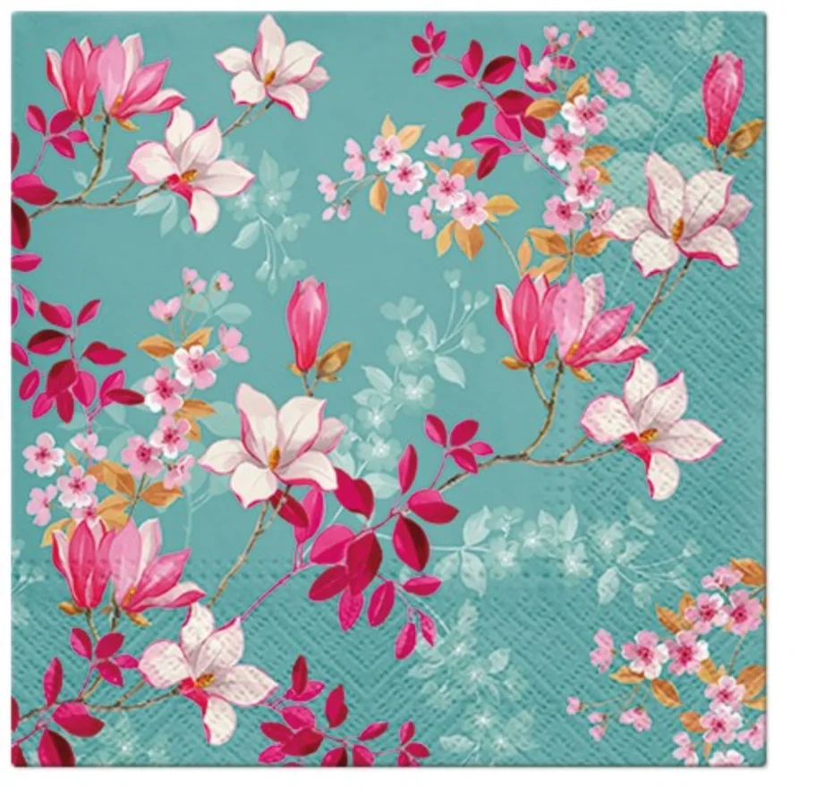Servietten Lunch 20x Magnolia, 33x33cm