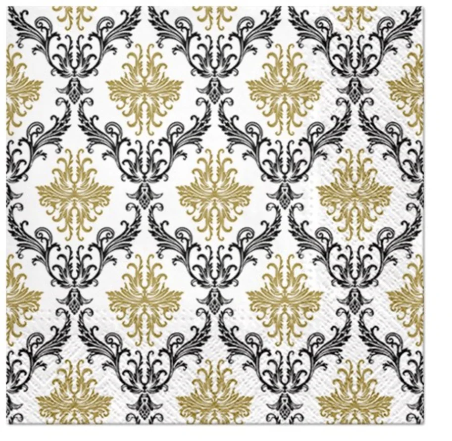 Servietten Lunch 20x Royal Ornament, 33x33cm