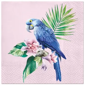 Servietten Lunch 20x Papagei, 33x33cm
