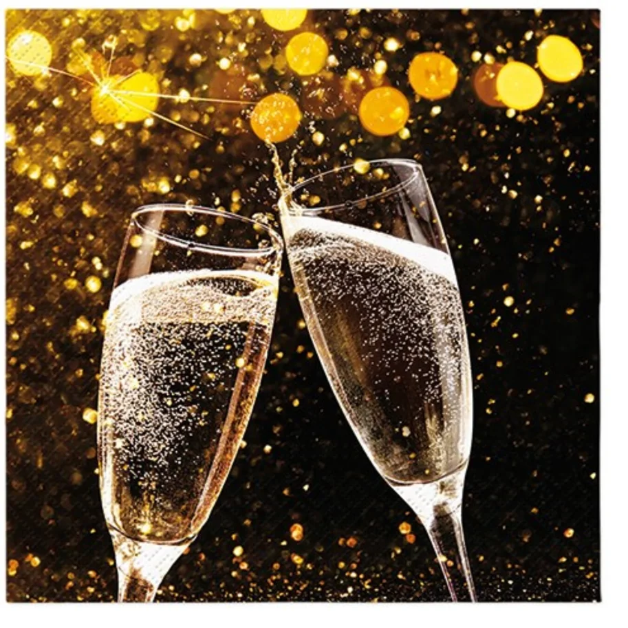 Servietten Lunch 20x Sparks of Celebration, 33x33cm