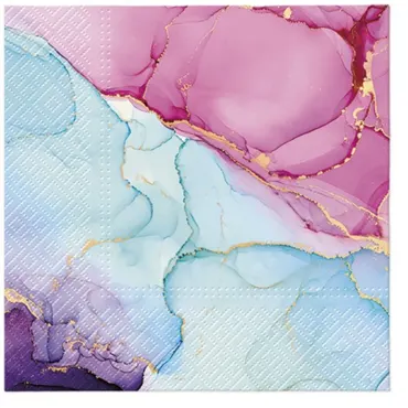 Servietten Lunch 20x Wasserfarben Traum, 33x33cm