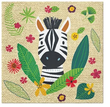 Servietten Lunch 20x Jungle Friends, 33x33cm