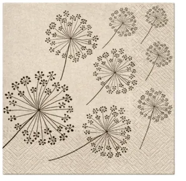 Servietten Lunch 20x We care Löwenzahn, 33x33cm