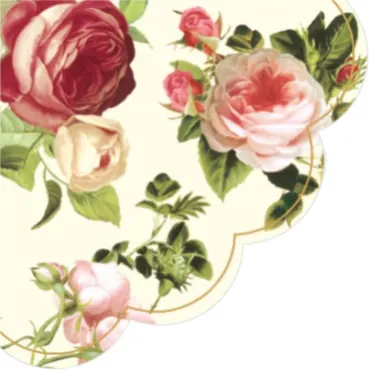 Servietten Round 12x Rosalia R, D 32cm