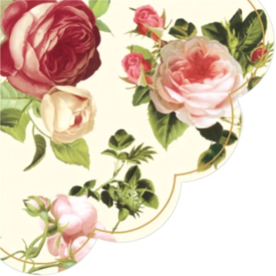 Servietten Round 12x Rosalia R, D 32cm