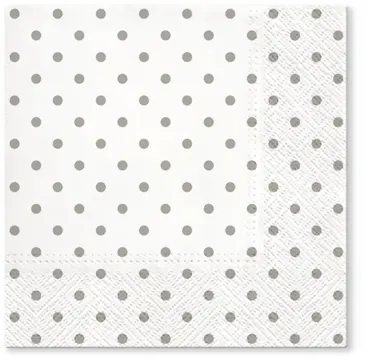 Servietten Lunch 20x Basic Punkte 33x33cm