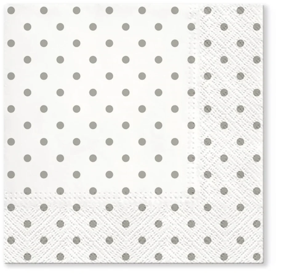 Servietten Lunch 20x Basic Punkte 33x33cm