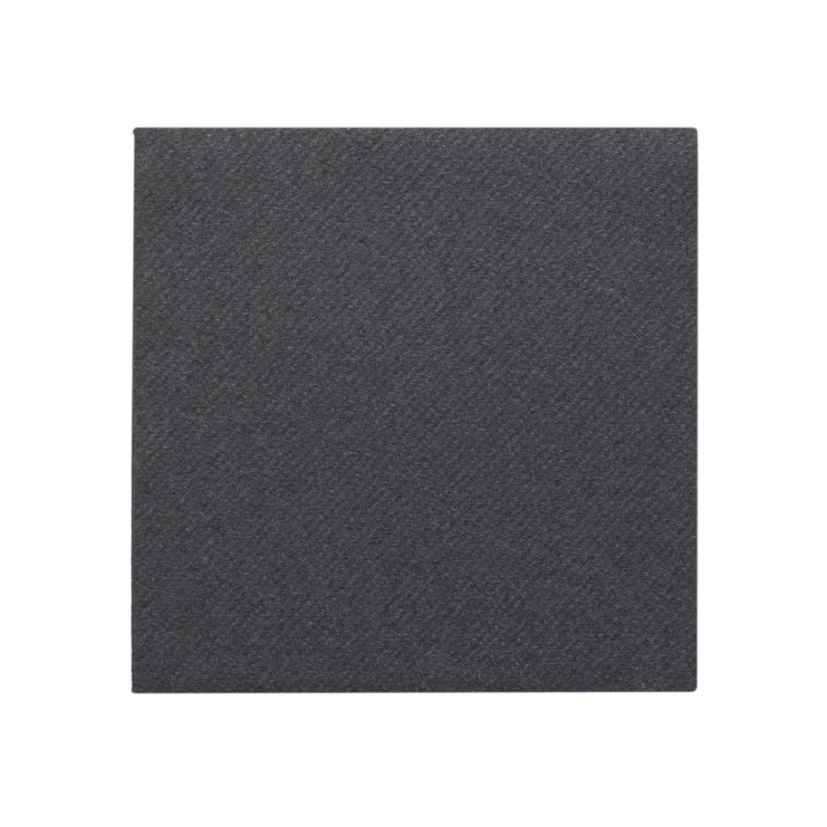 Coktailservietten 24x24cm schwarz, 1 Pack à 100 Stk.
