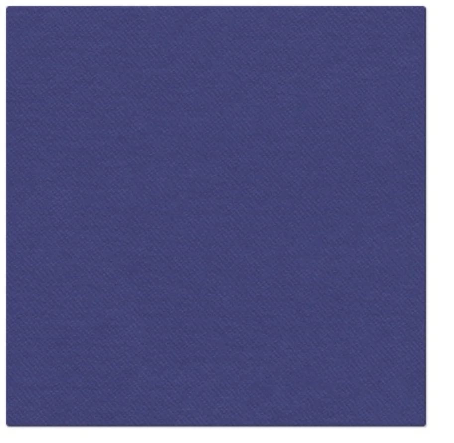 Servietten Dinner 50x Unifarbe dark blue, 40x40cm