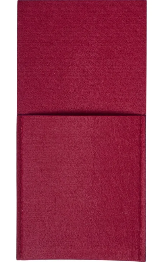 4er Set Bestecktaschen Cozy, rot, Polyester